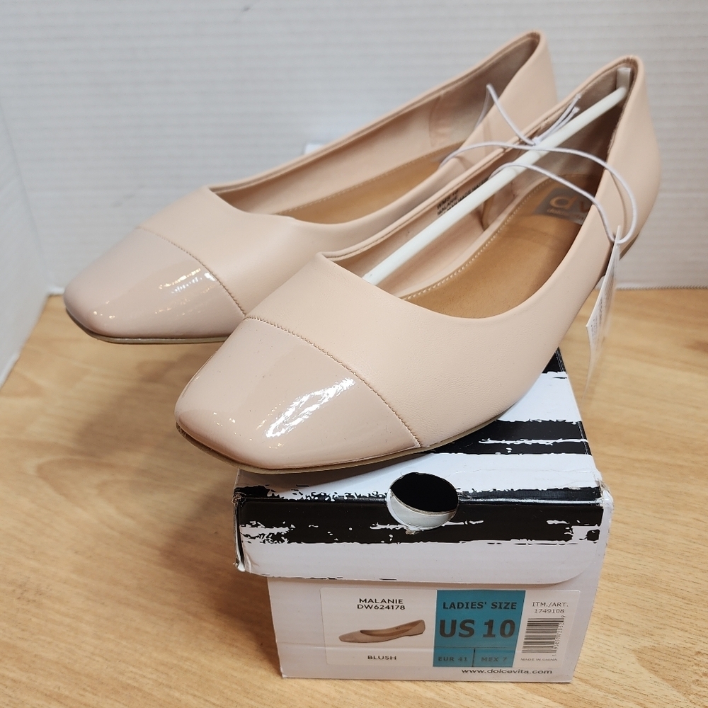 DV Dolce Vita Malanie Blush Pink Ballet Flats. Women's size 10. New with‎ box.